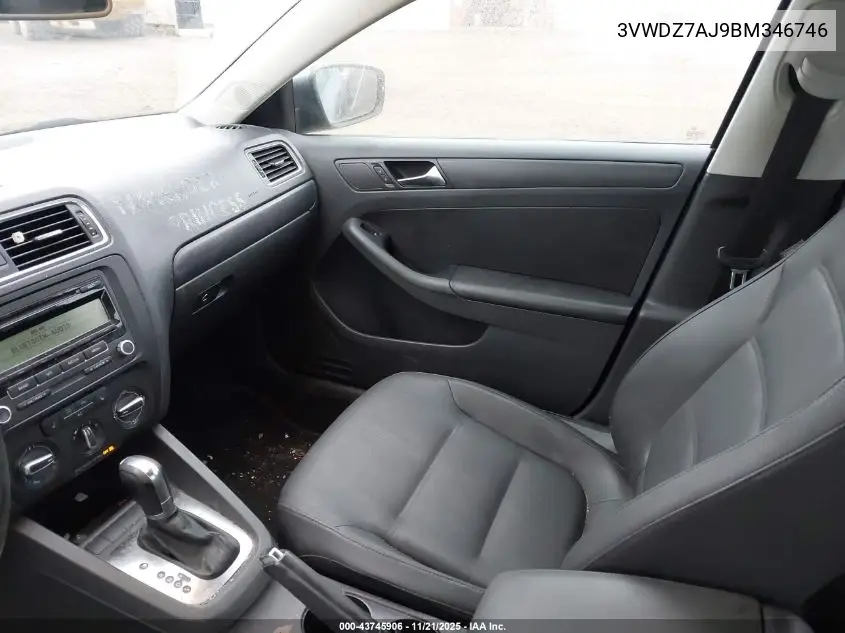 3VWDZ7AJ9BM346746 2011 Volkswagen Jetta 2.5L Se
