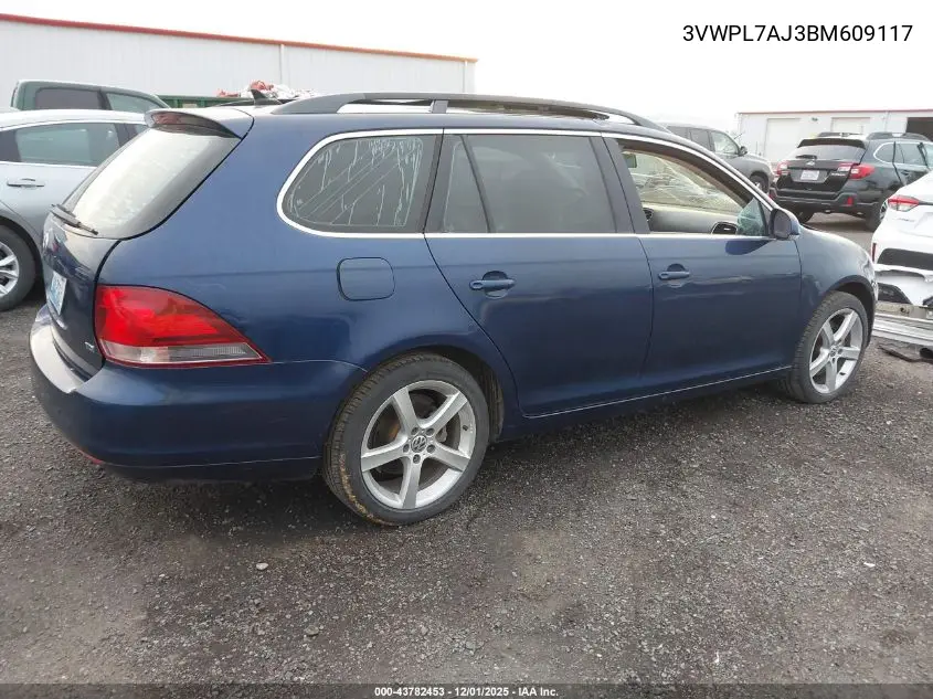 3VWPL7AJ3BM609117 2011 Volkswagen Jetta Sportwagen 2.0L Tdi