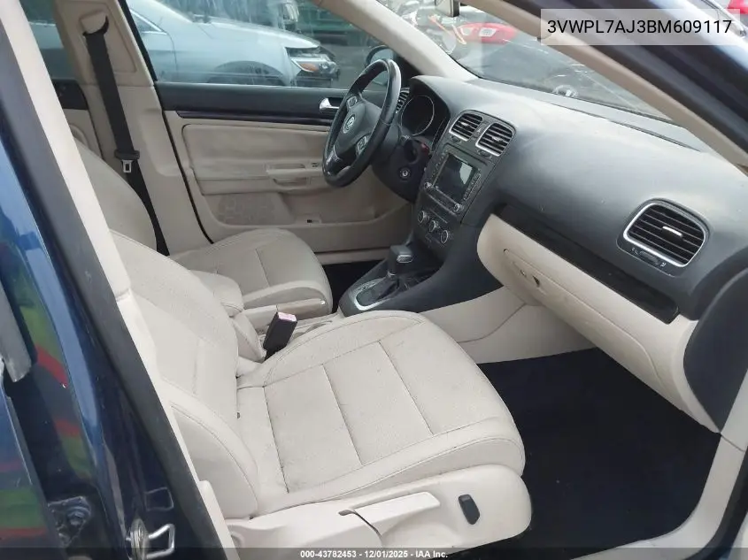 3VWPL7AJ3BM609117 2011 Volkswagen Jetta Sportwagen 2.0L Tdi