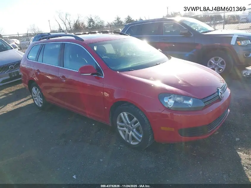 3VWPL8AJ4BM601369 2011 Volkswagen Jetta Sportwagen 2.0L Tdi