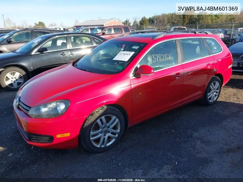 3VWPL8AJ4BM601369 2011 Volkswagen Jetta Sportwagen 2.0L Tdi