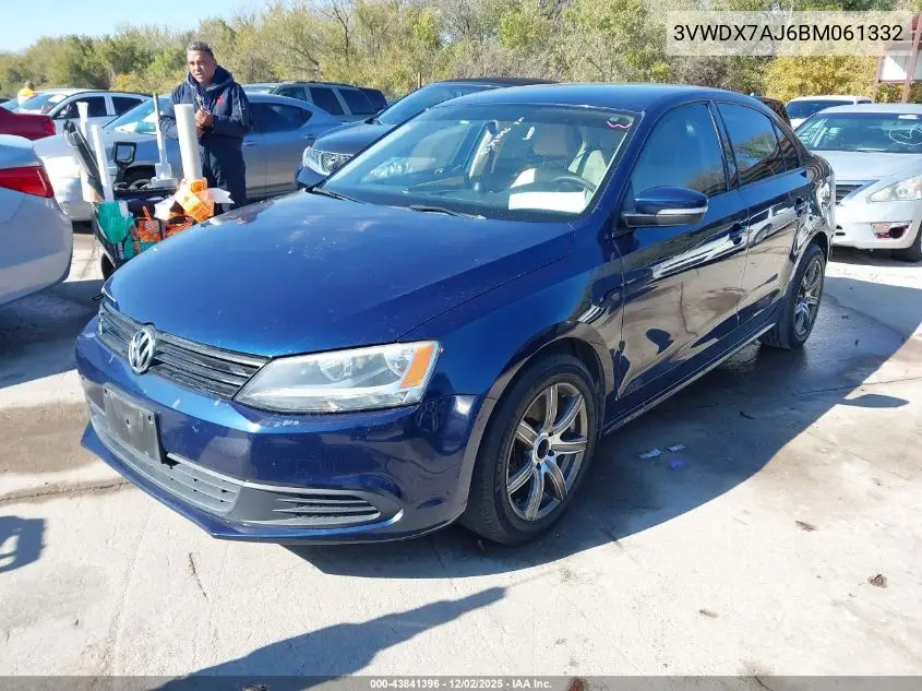 3VWDX7AJ6BM061332 2011 Volkswagen Jetta 2.5L Se