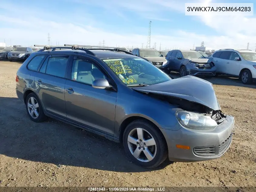 3VWKX7AJ9CM664283 2012 Volkswagen Jetta S
