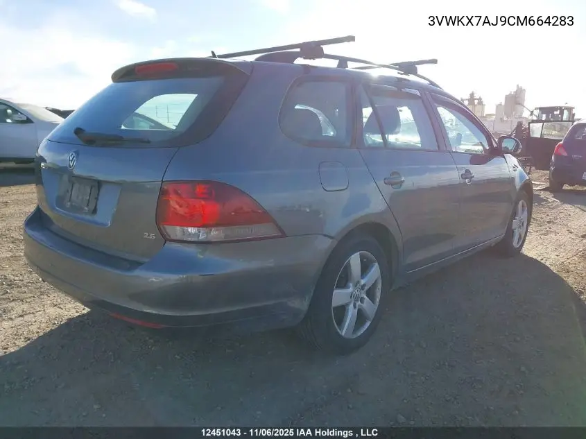 3VWKX7AJ9CM664283 2012 Volkswagen Jetta S