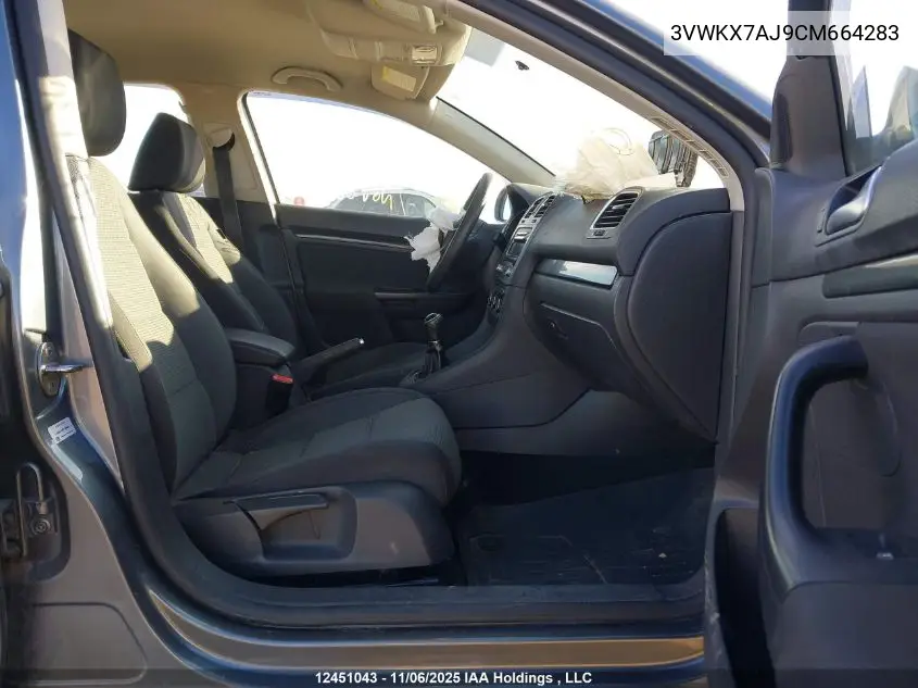 3VWKX7AJ9CM664283 2012 Volkswagen Jetta S