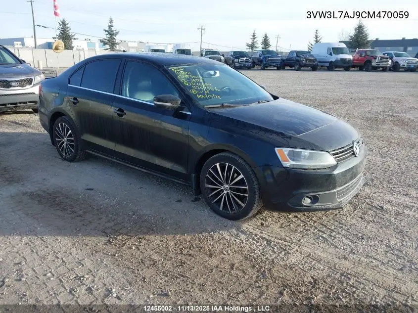 3VW3L7AJ9CM470059 2012 Volkswagen Jetta Tdi