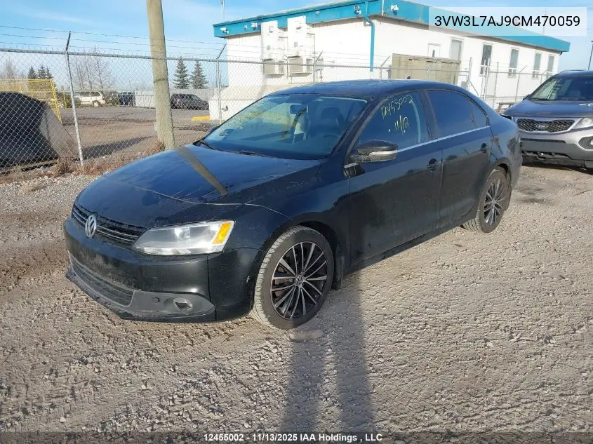 3VW3L7AJ9CM470059 2012 Volkswagen Jetta Tdi