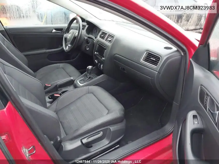 3VWDX7AJ8CM323983 2012 Volkswagen Jetta Se