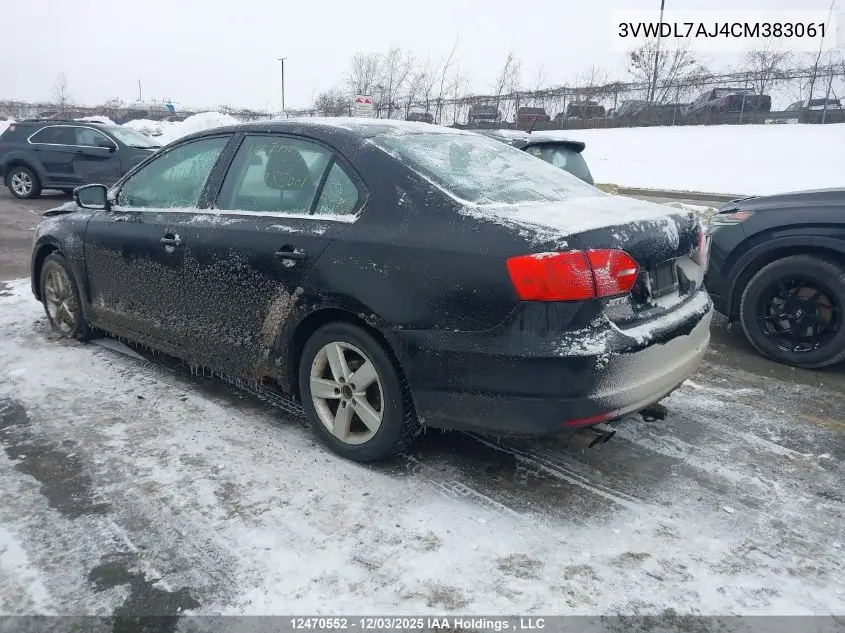 3VWDL7AJ4CM383061 2012 Volkswagen Jetta Tdi