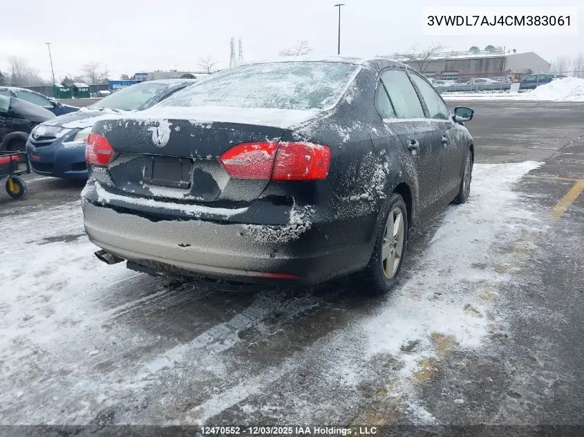 3VWDL7AJ4CM383061 2012 Volkswagen Jetta Tdi
