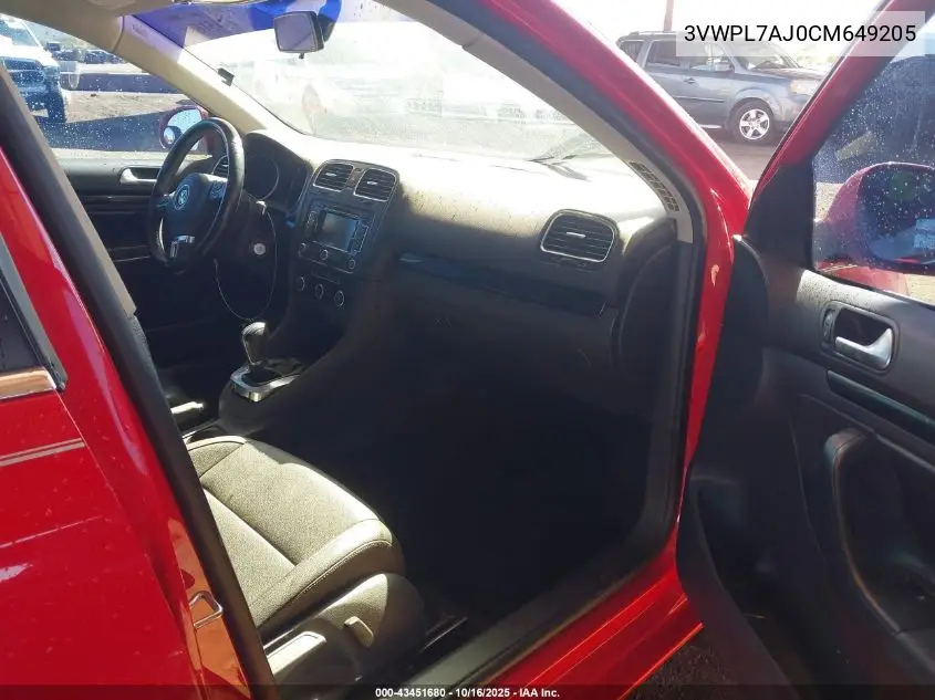 3VWPL7AJ0CM649205 2012 Volkswagen Jetta Sportwagen 2.0L Tdi