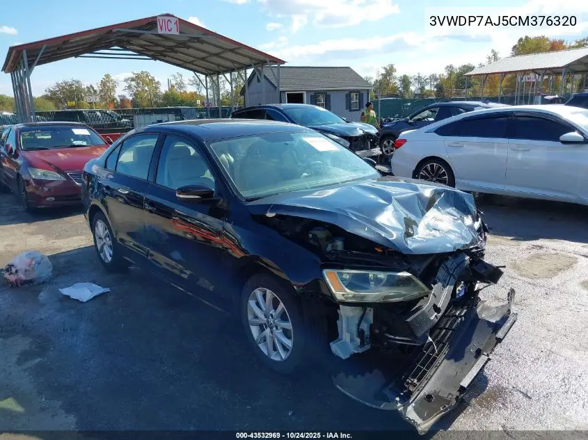 3VWDP7AJ5CM376320 2012 Volkswagen Jetta 2.5L Se