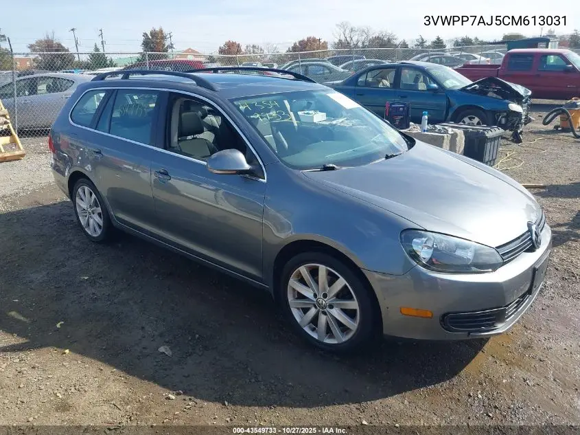 3VWPP7AJ5CM613031 2012 Volkswagen Jetta Sportwagen 2.5L Se