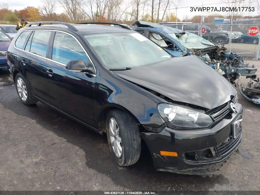 3VWPP7AJ8CM617753 2012 Volkswagen Jetta Sportwagen 2.5L Se