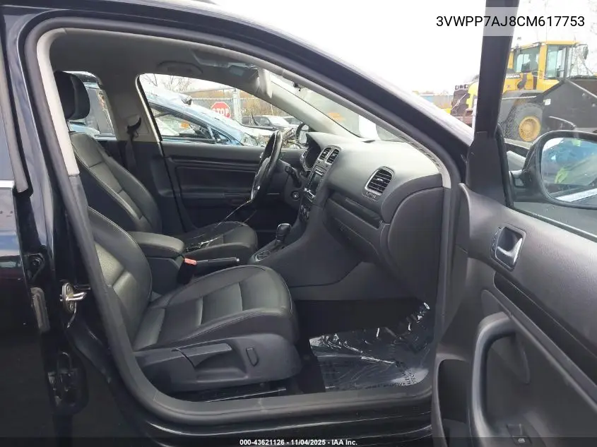 3VWPP7AJ8CM617753 2012 Volkswagen Jetta Sportwagen 2.5L Se