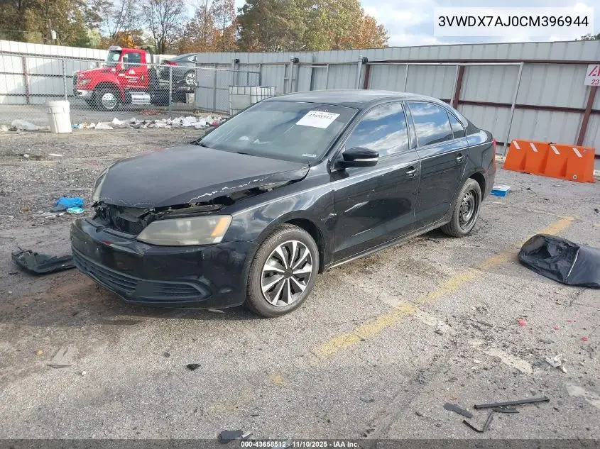 3VWDX7AJ0CM396944 2012 Volkswagen Jetta 2.5L Se