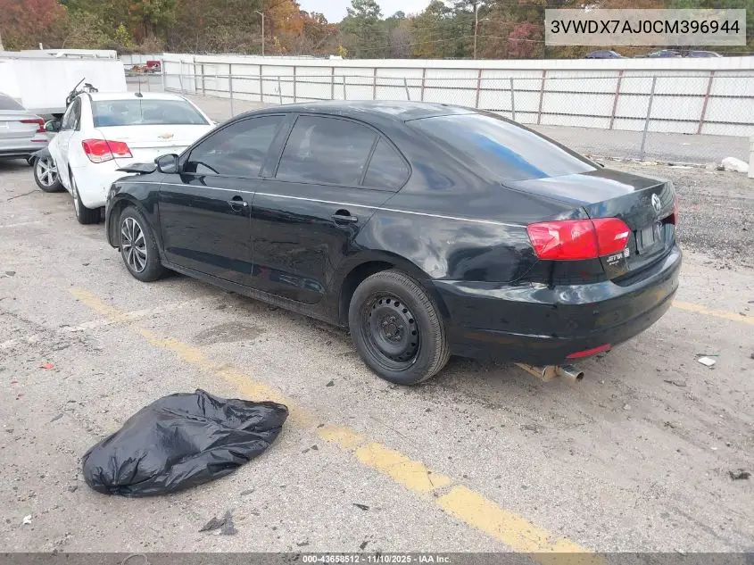 3VWDX7AJ0CM396944 2012 Volkswagen Jetta 2.5L Se
