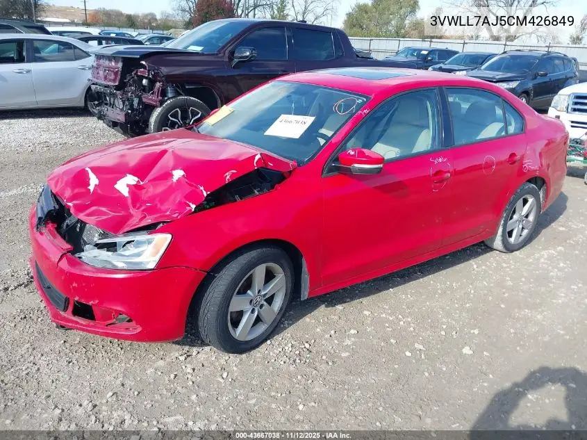 3VWLL7AJ5CM426849 2012 Volkswagen Jetta 2.0L Tdi