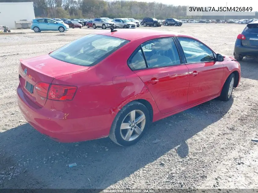 3VWLL7AJ5CM426849 2012 Volkswagen Jetta 2.0L Tdi