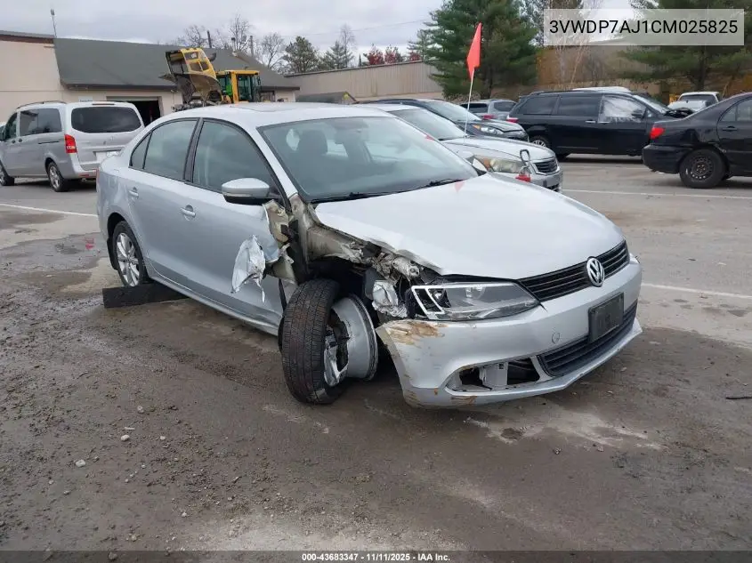 3VWDP7AJ1CM025825 2012 Volkswagen Jetta 2.5L Se