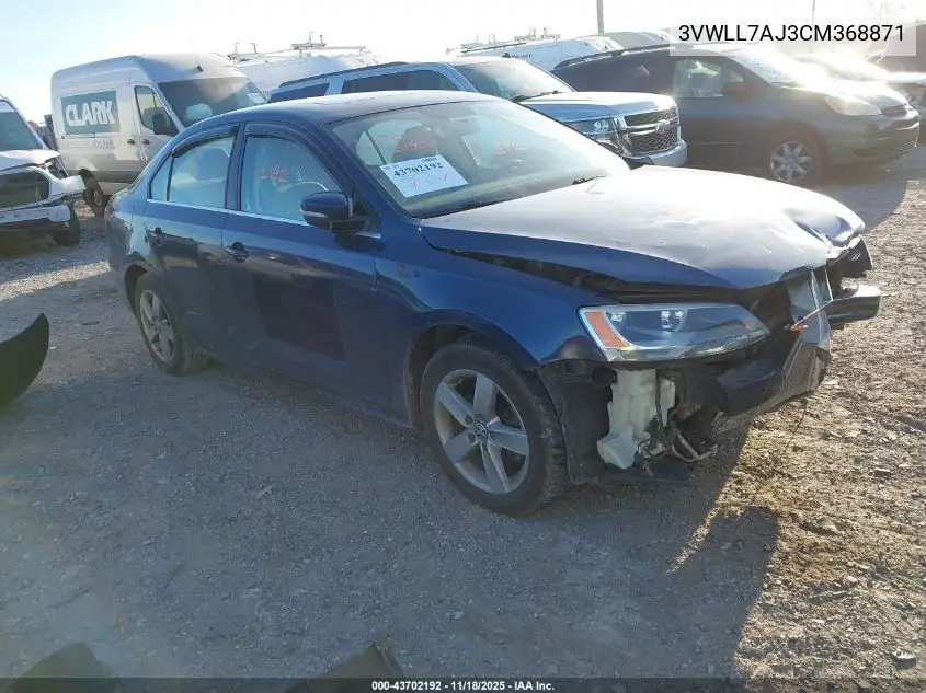 3VWLL7AJ3CM368871 2012 Volkswagen Jetta 2.0L Tdi