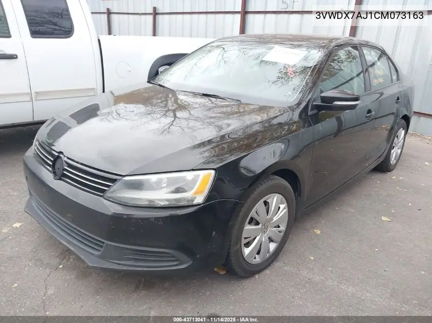 3VWDX7AJ1CM073163 2012 Volkswagen Jetta 2.5L Se