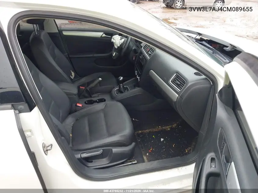 3VW3L7AJ4CM089655 2012 Volkswagen Jetta 2.0L Tdi