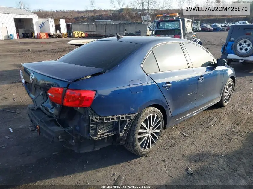 3VWLL7AJ2CM425870 2012 Volkswagen Jetta 2.0L Tdi