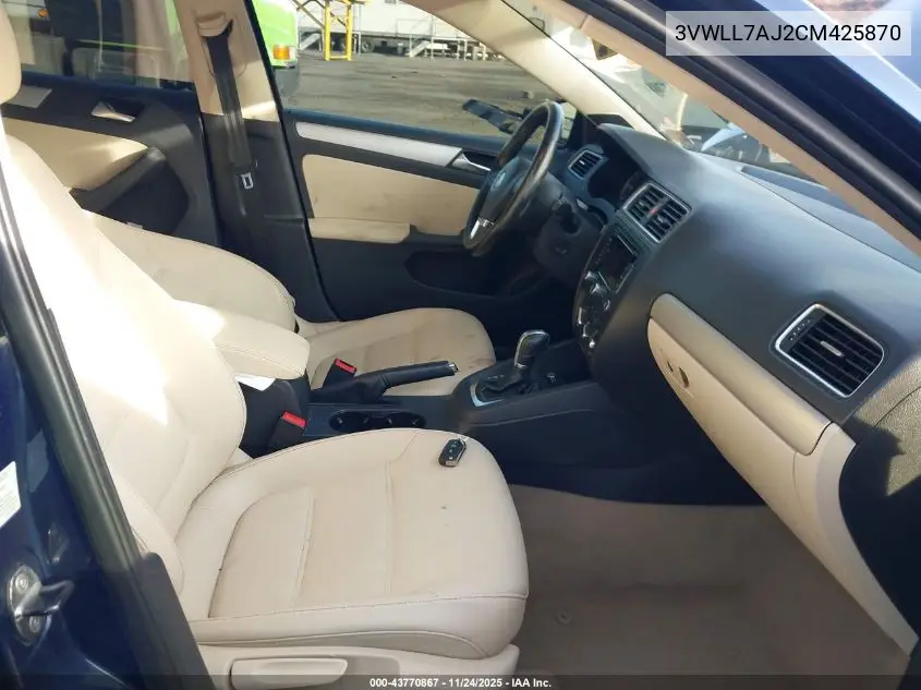 3VWLL7AJ2CM425870 2012 Volkswagen Jetta 2.0L Tdi