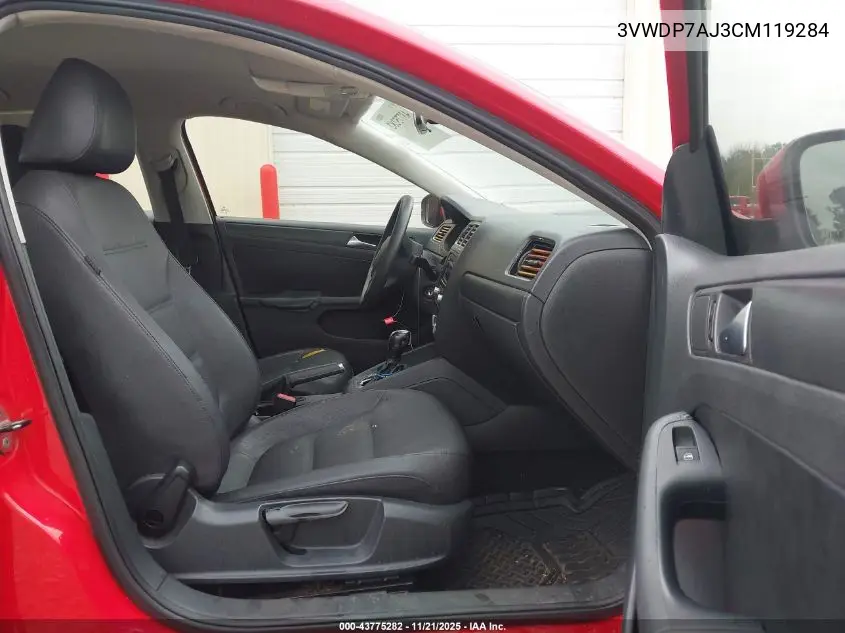 3VWDP7AJ3CM119284 2012 Volkswagen Jetta 2.5L Se