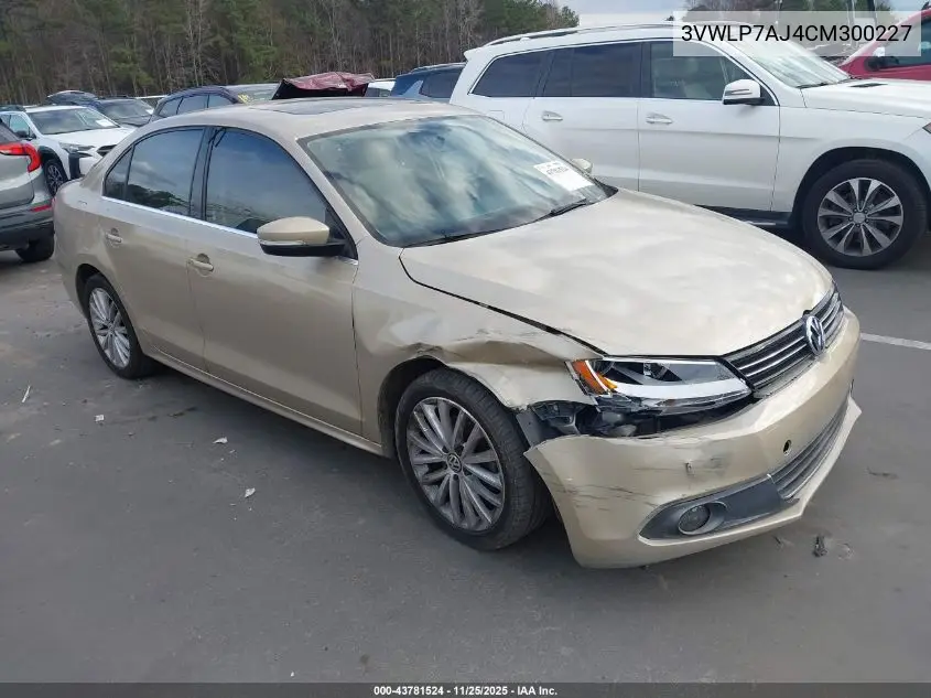 3VWLP7AJ4CM300227 2012 Volkswagen Jetta 2.5L Sel