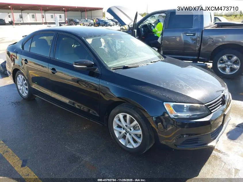 3VWDX7AJXCM473710 2012 Volkswagen Jetta 2.5L Se