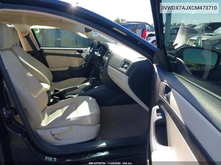 3VWDX7AJXCM473710 2012 Volkswagen Jetta 2.5L Se