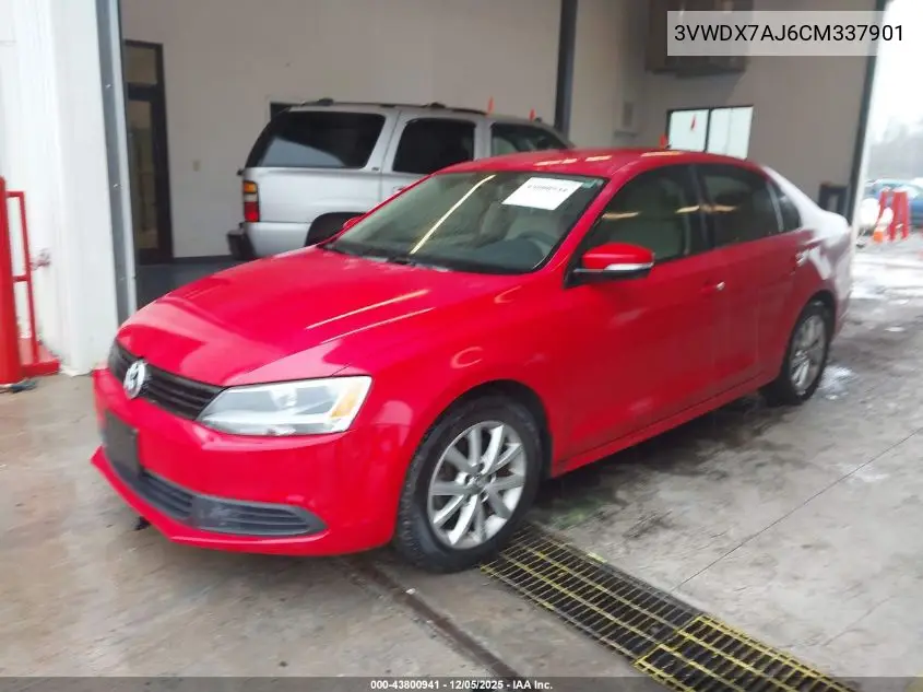 3VWDX7AJ6CM337901 2012 Volkswagen Jetta 2.5L Se
