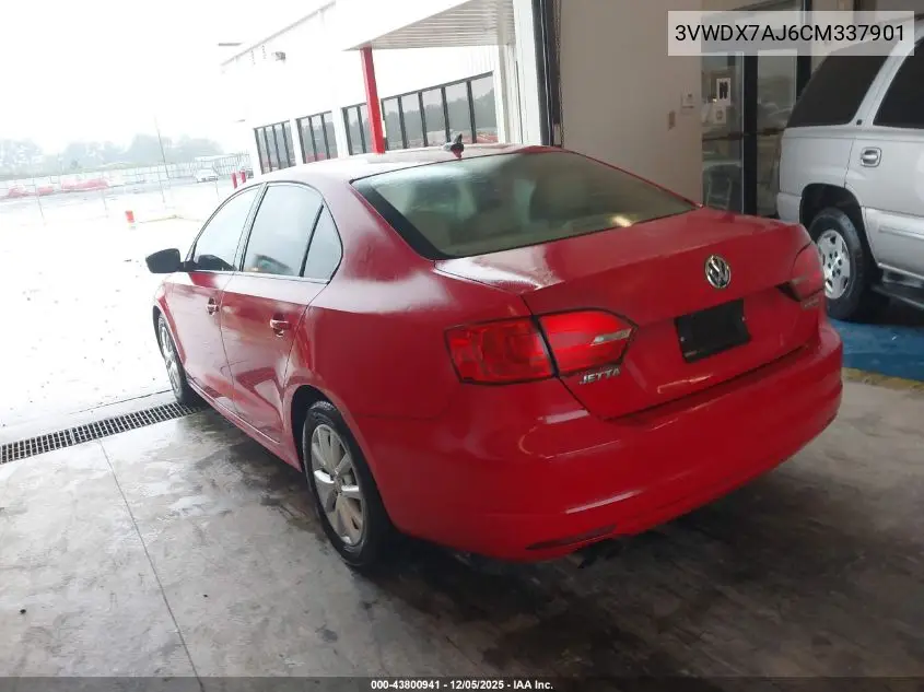 3VWDX7AJ6CM337901 2012 Volkswagen Jetta 2.5L Se