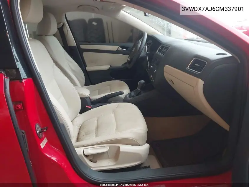 3VWDX7AJ6CM337901 2012 Volkswagen Jetta 2.5L Se
