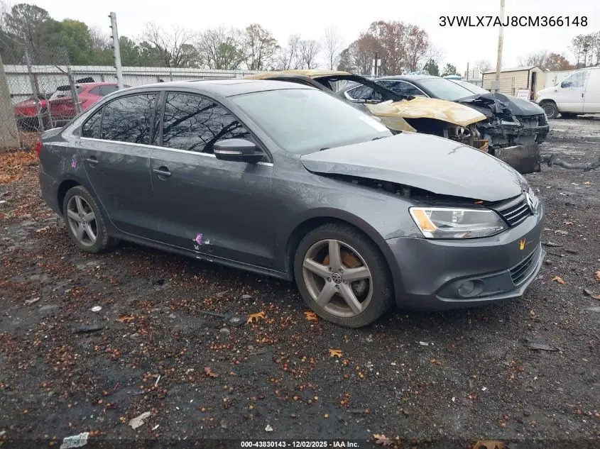 3VWLX7AJ8CM366148 2012 Volkswagen Jetta 2.5L Sel/2.5L Sel Premium