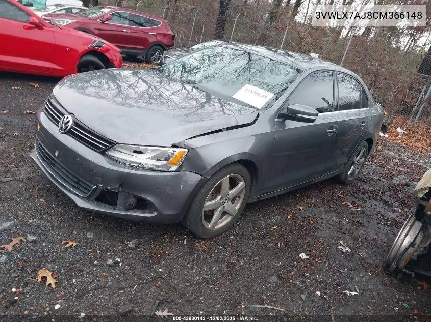 3VWLX7AJ8CM366148 2012 Volkswagen Jetta 2.5L Sel/2.5L Sel Premium
