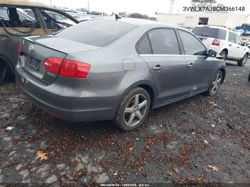 3VWLX7AJ8CM366148 2012 Volkswagen Jetta 2.5L Sel/2.5L Sel Premium