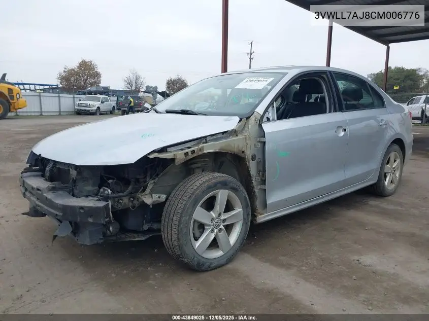 3VWLL7AJ8CM006776 2012 Volkswagen Jetta 2.0L Tdi