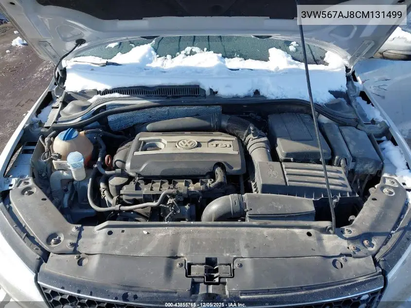 3VW567AJ8CM131499 2012 Volkswagen Jetta Gli