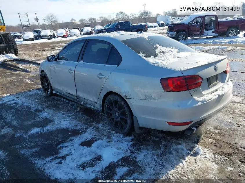 3VW567AJ8CM131499 2012 Volkswagen Jetta Gli