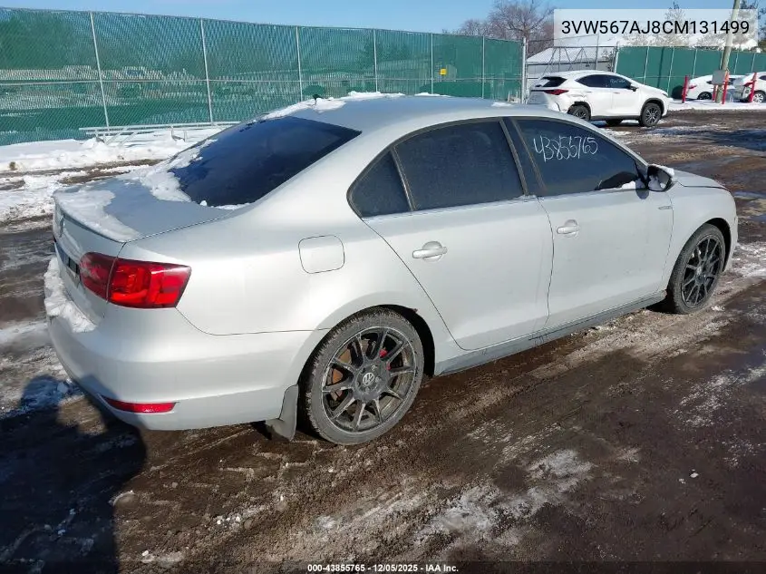 3VW567AJ8CM131499 2012 Volkswagen Jetta Gli