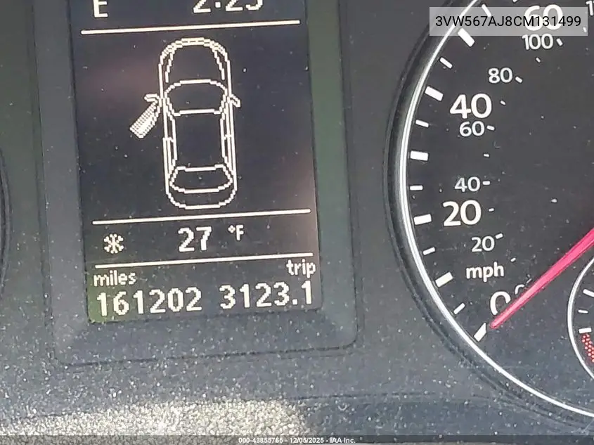 3VW567AJ8CM131499 2012 Volkswagen Jetta Gli