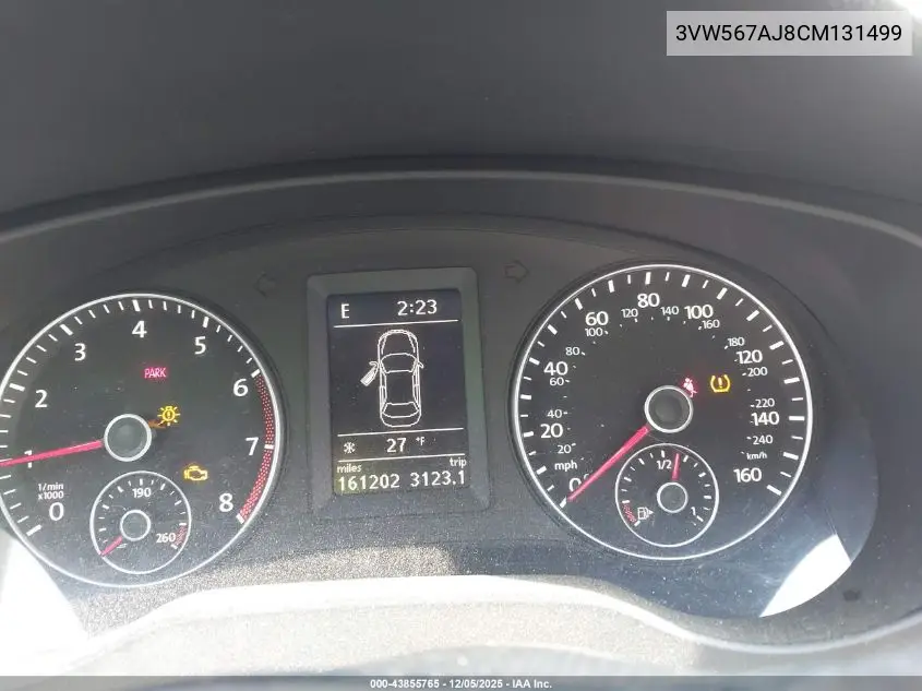 3VW567AJ8CM131499 2012 Volkswagen Jetta Gli