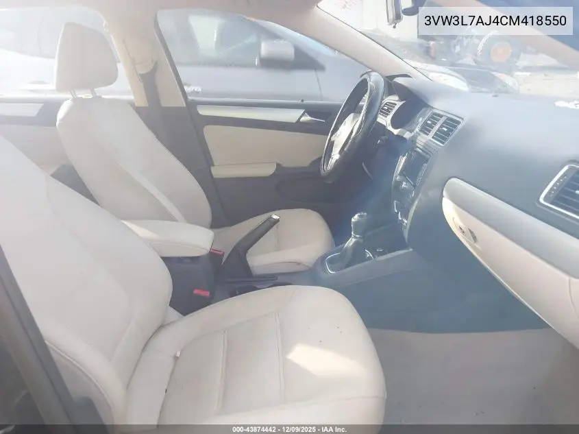 3VW3L7AJ4CM418550 2012 Volkswagen Jetta 2.0L Tdi