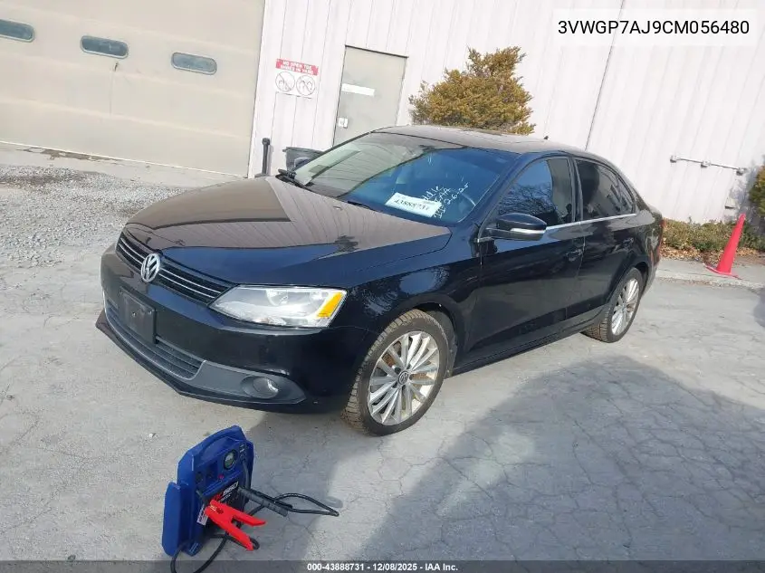 3VWGP7AJ9CM056480 2012 Volkswagen Jetta 2.5L Sel