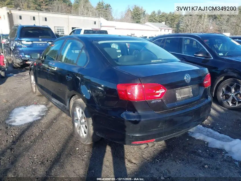 3VW1K7AJ1CM349200 2012 Volkswagen Jetta 2.0L S