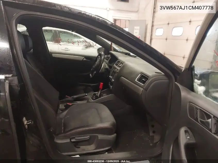 3VW567AJ1CM407778 2012 Volkswagen Jetta Gli