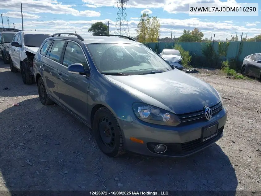 3VWML7AJ0DM616290 2013 Volkswagen Golf 2.0 Tdi Comfortline/2.0 Tdi Highline